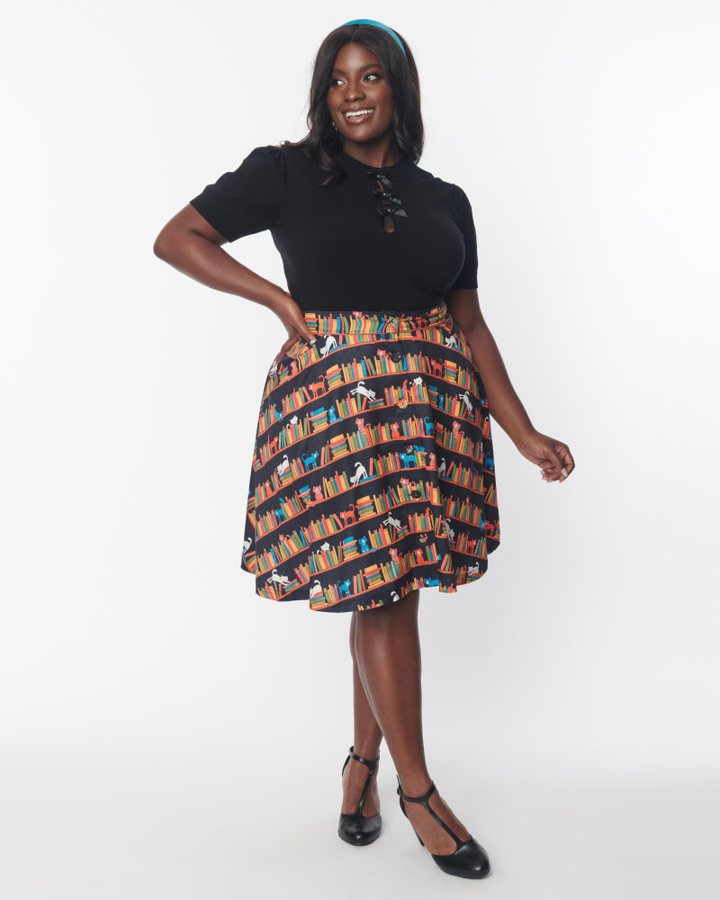 Swing skirt black online
